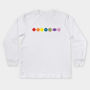 Seven Chakra Kids Long Sleeve T-Shirt